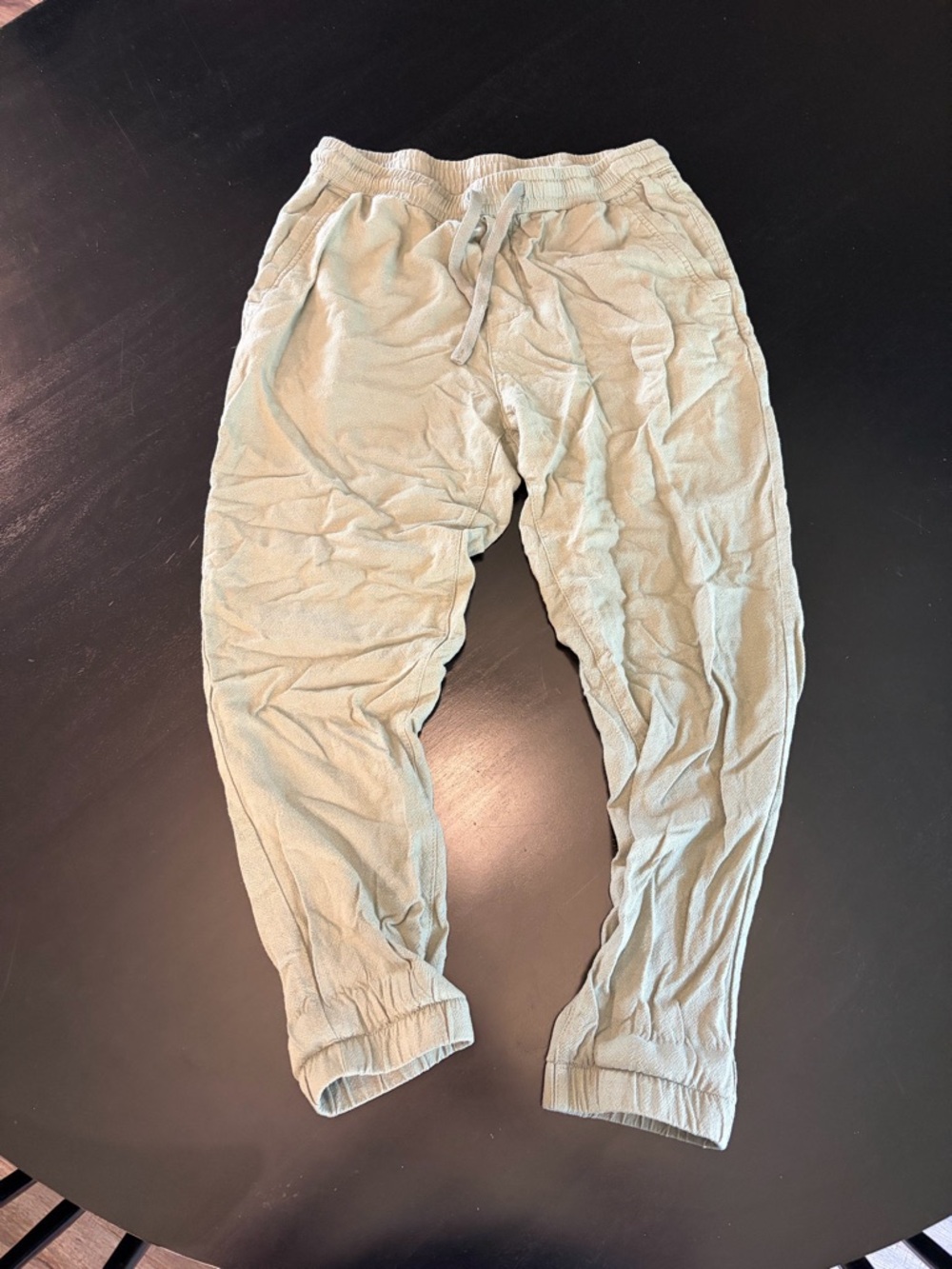 Zara Men's Sage Green Drawstring Joggers